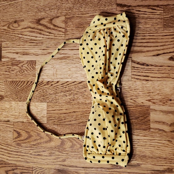 (M) Mossimo Supply Co. Polka Dot Print Bikini Top Beachwear Pool Vacation - Picture 1 of 8